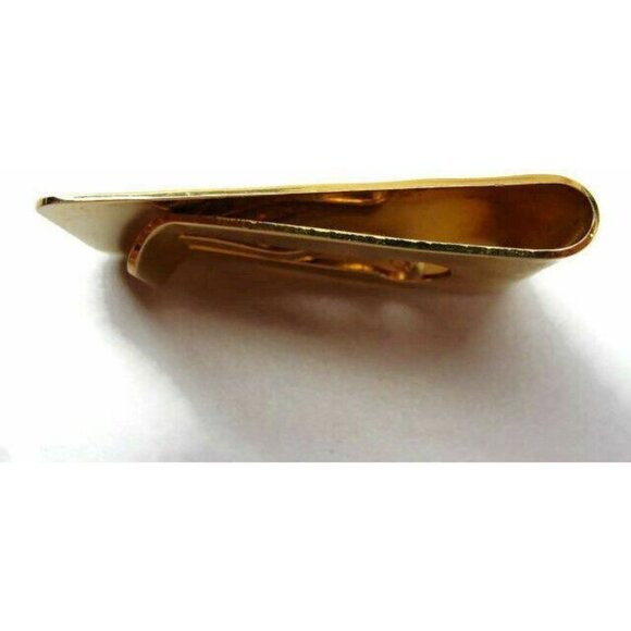 Vtg Money Clip Colibri Ribbed Engravable Wallet Credit Card Cash ID Holder GoldT - Picture 5 of 10